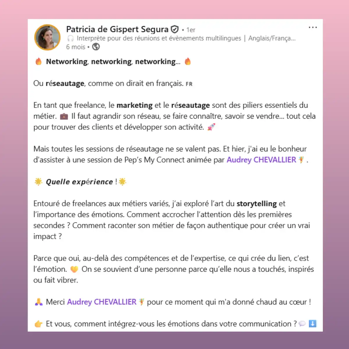 Avis Patricia de Gispert
